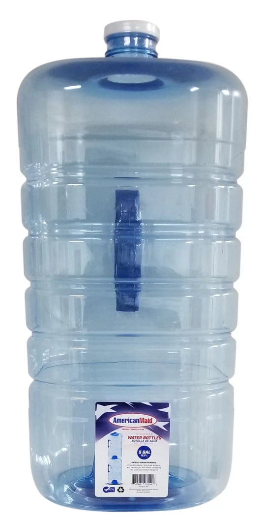 "Stackable 5-Gallon Water Bottle - 640oz Capacity"