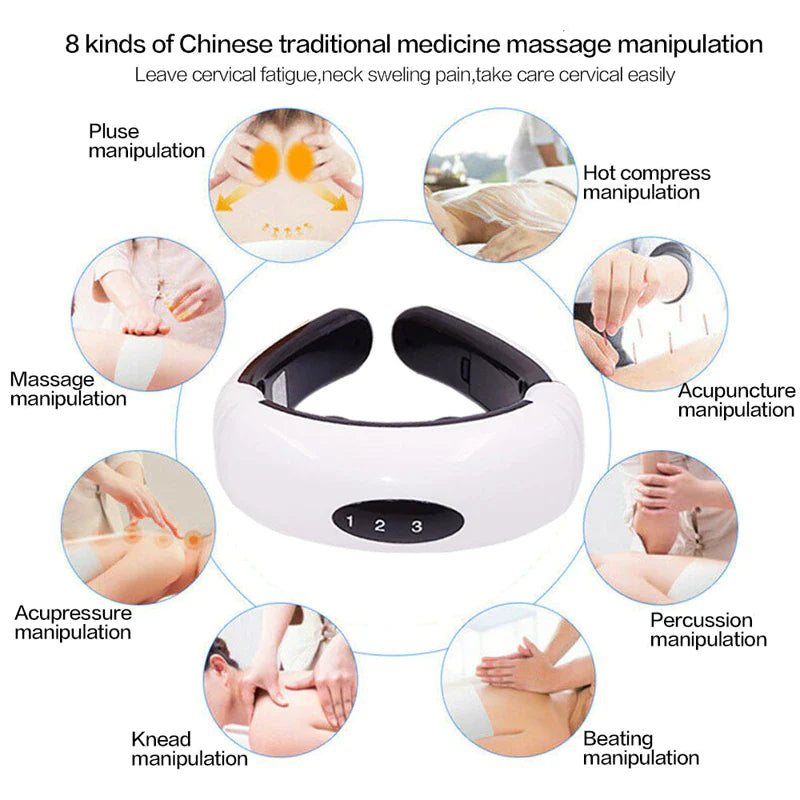 Relax and unwind with our Electric Cervical Pulse Neck Massager! 💆‍♂️✨ #MuscleRelaxation #MagneticTherapy #SelfCare