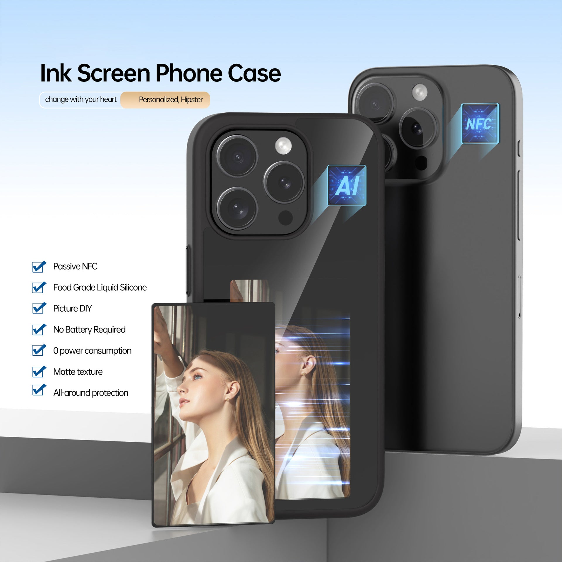 "Transform your phone with an E Ink Screen Phone Case!"