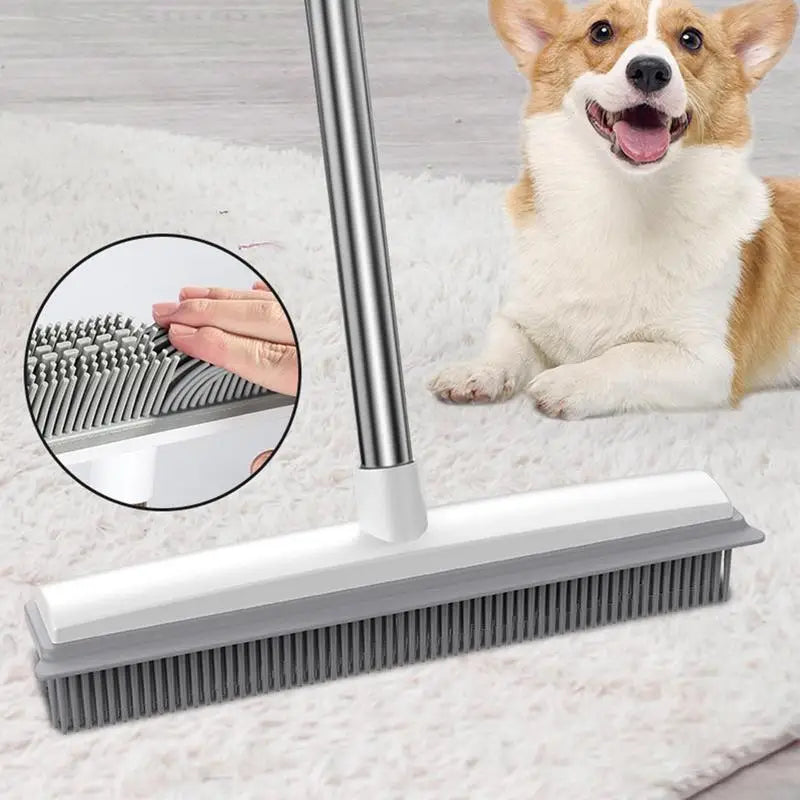 Professional title: 

"Multi-Purpose Rubber Broom for Pet Hair Removal and Floor Cleaning"