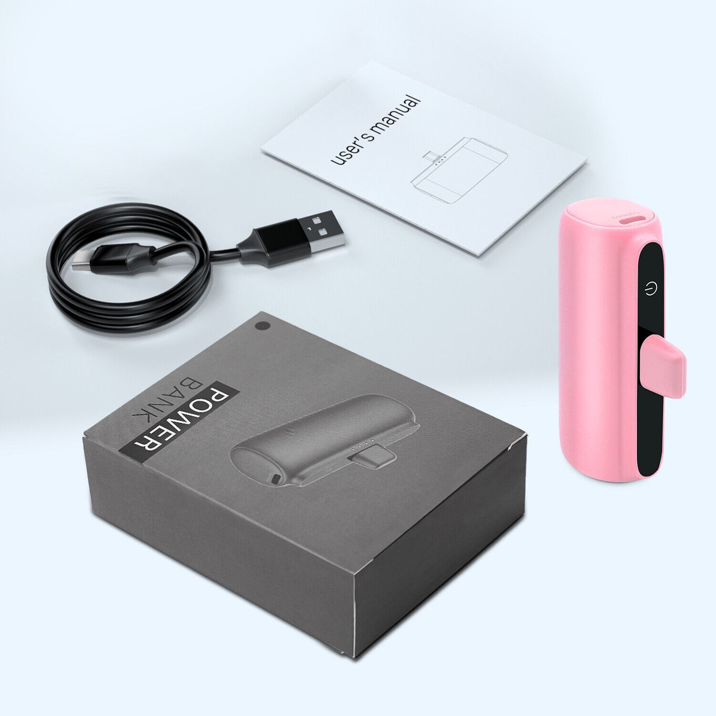 Portable Mini Power Bank Charger for iPhone and Type C Phones - Instant Charging Technology