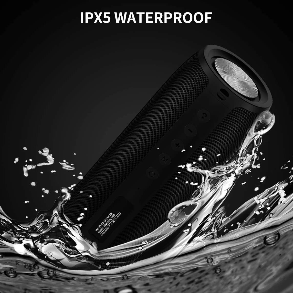 "Ultimate Outdoor Sound: Waterproof Bluetooth Speaker with 30H Playtime"