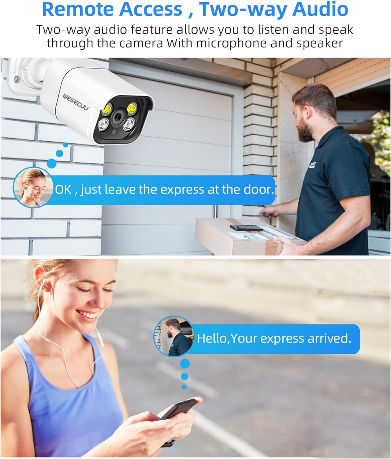 "Ultimate 16CH 4K Poe Security Camera System with 8 Outdoor Cameras, Human Detection, 2-Way Talk, and 3TB HDD for 24/7 Recording"