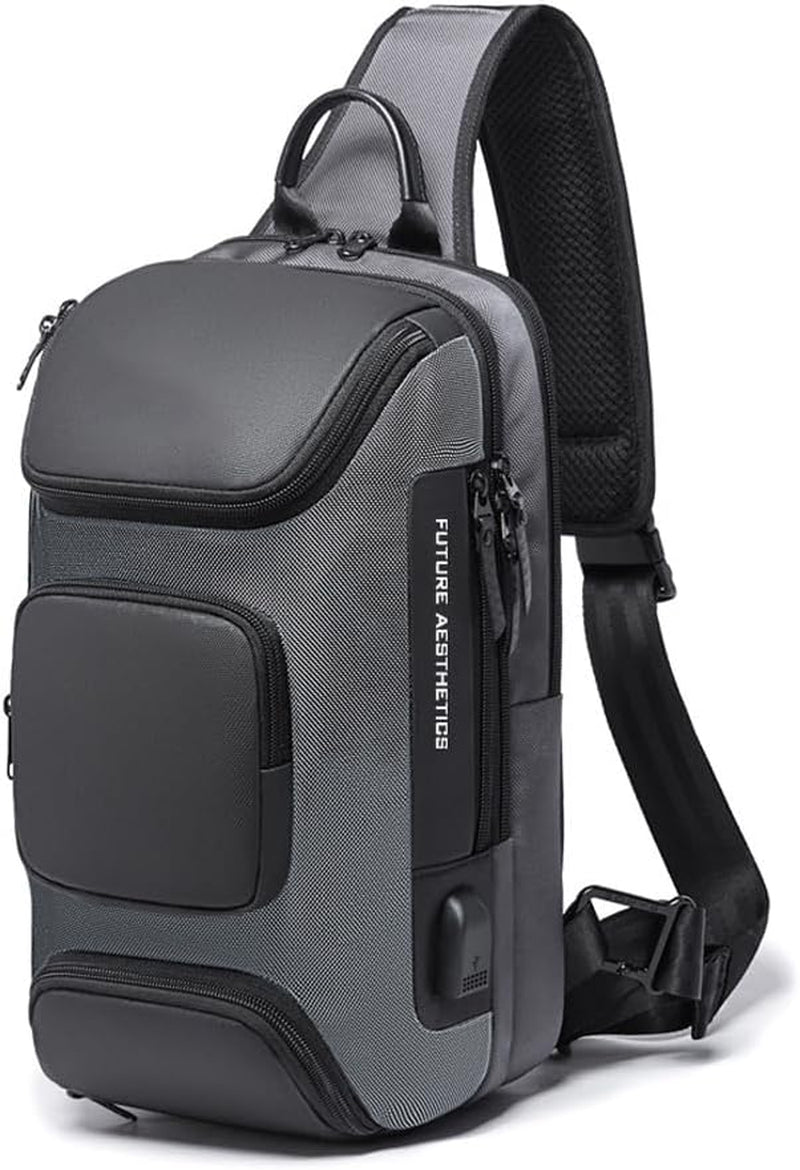 Men's Casual Daypack Crossbody Sling Backpack