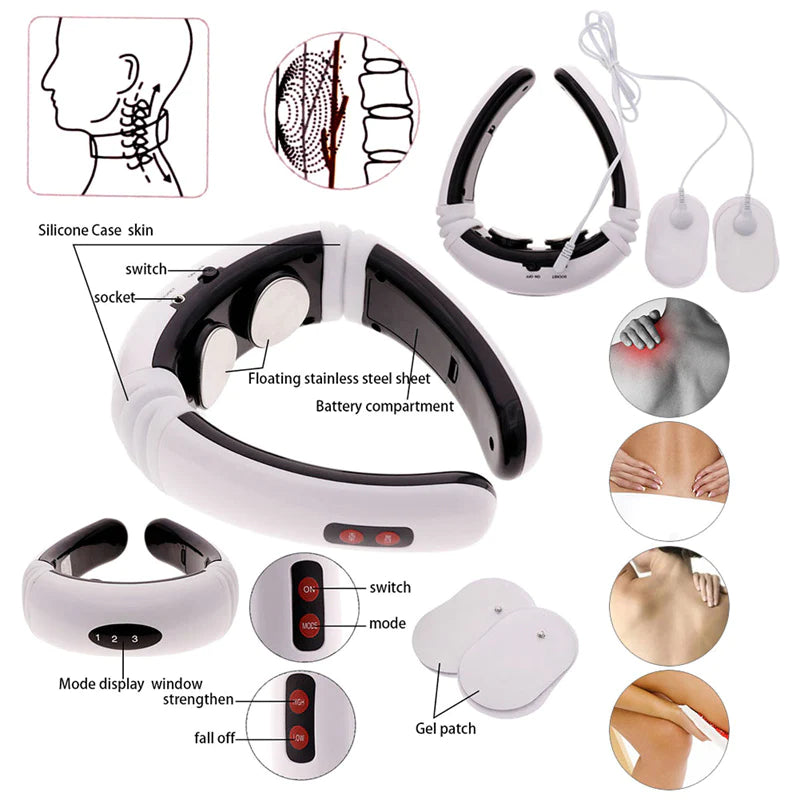 Relax and unwind with our Electric Cervical Pulse Neck Massager! 💆‍♂️✨ #MuscleRelaxation #MagneticTherapy #SelfCare