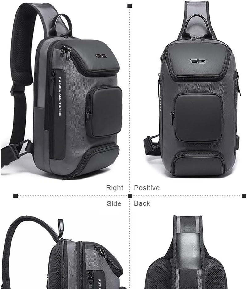 Men's Casual Daypack Crossbody Sling Backpack