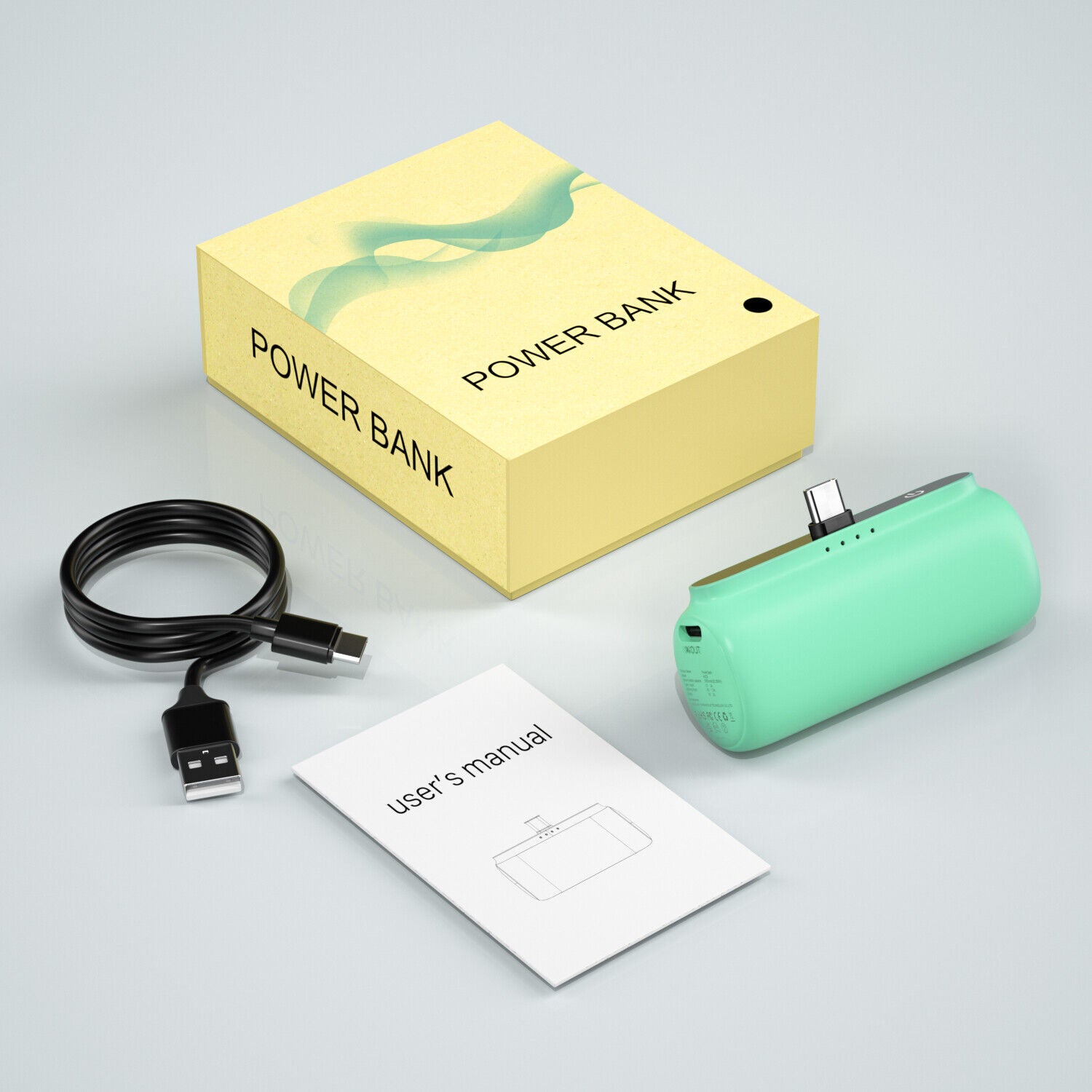 Portable Mini Power Bank Charger for iPhone and Type C Phones - Instant Charging Technology