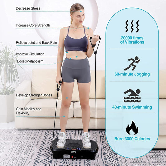 "Get Fit with this Vibration Plate Workout Machine! 💪🏋️‍♀️ #FitnessGoals #WeightLoss"