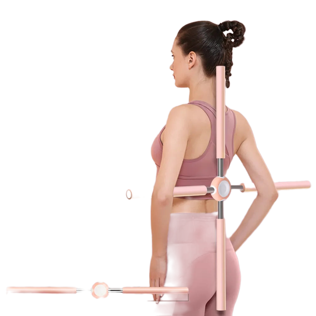 "Adjustable Yoga Stick for Humpback Correction and Posture Improvement"